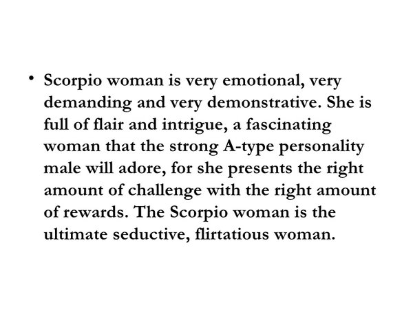 Scorpio Women Traits