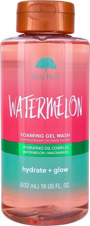 Amazon.com : Tree Hut Watermelon Nourishing & Moisturizing Foaming Gel Wash, 18 oz. : Beauty & Personal Care