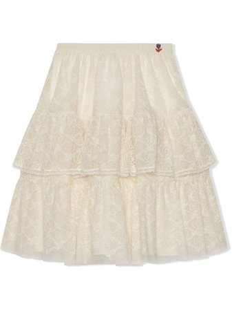 cream colored skirt
