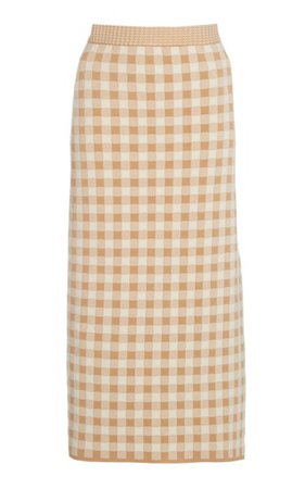 Billie Gingham Knit Midi Skirt By Altuzarra | Moda Operandi