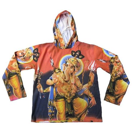 Ganesha Karma Hindu Religion Tattoo Hoodie T Shirt M | RebelsMarket