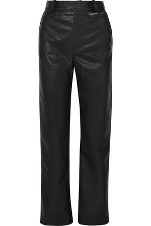 Commission | Faux-leather straight-leg pants | NET-A-PORTER.COM