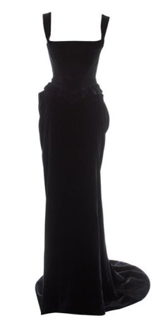Black Squareneck Gown
