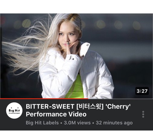 BITTER-SWEET Cherry Performance Video