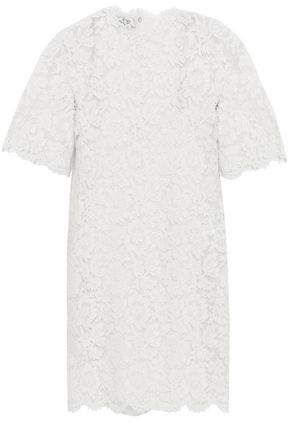 Cotton-blend Corded Lace Mini Dress