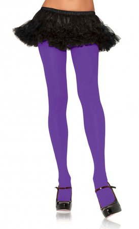 Leg Avenue Purple Opaque Nylon Tights | Leg Avenue | Opaque Tights | Colored Tights | Pantyhose | Hot Legs USA Hosiery ActiveWear