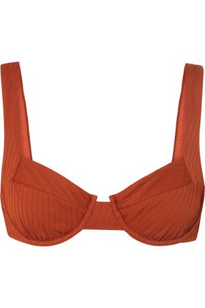 FELLA | Casanova textured underwired bikini top | NET-A-PORTER.COM