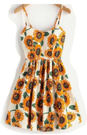 sun flower dress