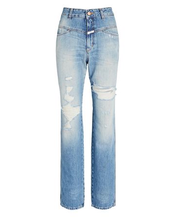CLOSED X-Pose High-Rise Straight-Leg Jeans | INTERMIX®