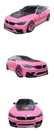 pink BMW m4 race car png