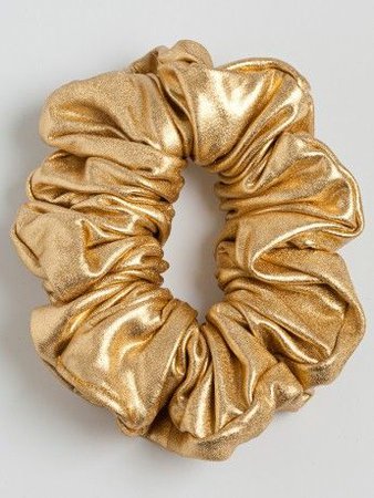 gold scrunchie