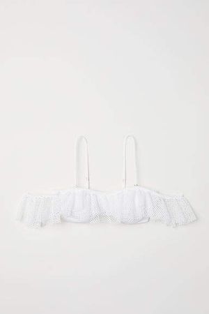 Bandeau Bikini Top - White