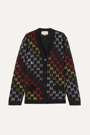 Gucci | Crystal-embellished wool cardigan | NET-A-PORTER.COM