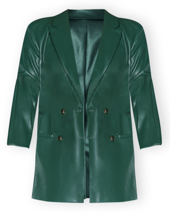 Elloqui Double Breasted Forest green blazer