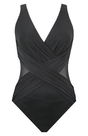 Miraclesuit® Illusionist Crossover One-Piece Swimsuit | Nordstrom