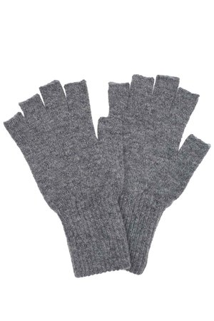 Charcoal Grey Fingerless Gloves