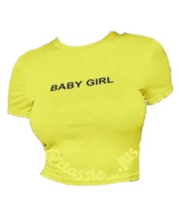 Neon Green Baby Girl Crop Top