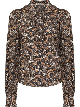 Shop Ulla Johnson Philipa paisley print blouse with Express Delivery - FARFETCH