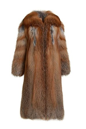 Fully Let out Red Fox Fur Coat