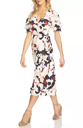 1.STATE Floral Wrap Midi Dress | Nordstrom