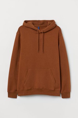 relaxed brown hoodie