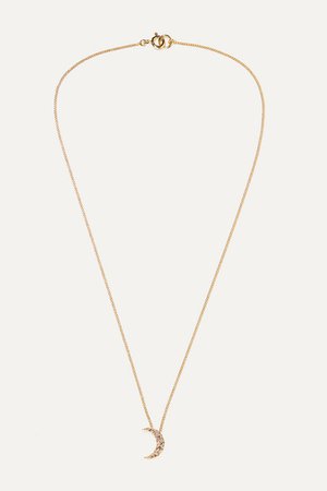 Isabel Marant | Moon gold-tone crystal necklace | NET-A-PORTER.COM