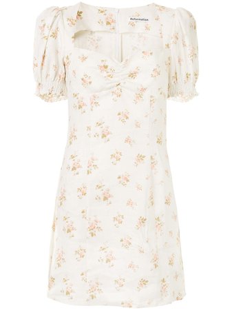 Reformation Gina floral-print mini-dress - Farfetch