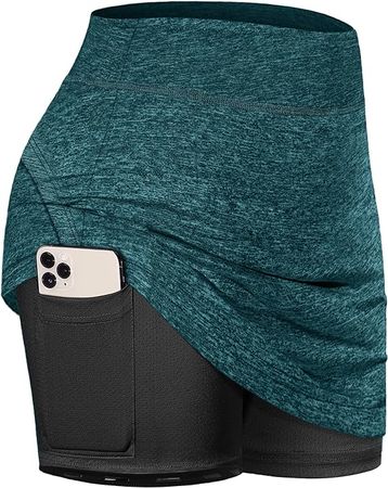 Fulbelle Summer Skirts for Women, Teen Girls Tennis Skorts Golf Skirts for Women with Pockets Casual Cute Mini Skorts High Waisted Running Skirt Green Small at Amazon Women’s Clothing store