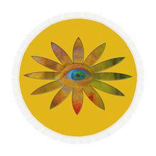 Yellowish Eye Flower Circular Beach Shawl 59"x 59" – Rockin Docks Deluxephotos