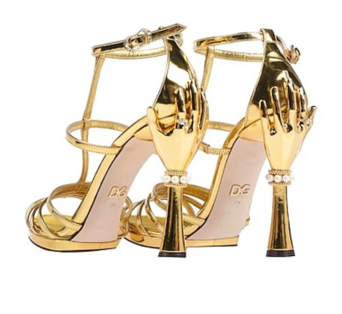 Gold D&G Sandals