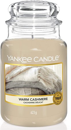 Yankee Candle Duftkerze im Glas (groß) | Warm Cashmere | Brenndauer bis zu 150 Stunden: Amazon.de: Küche & Haushalt