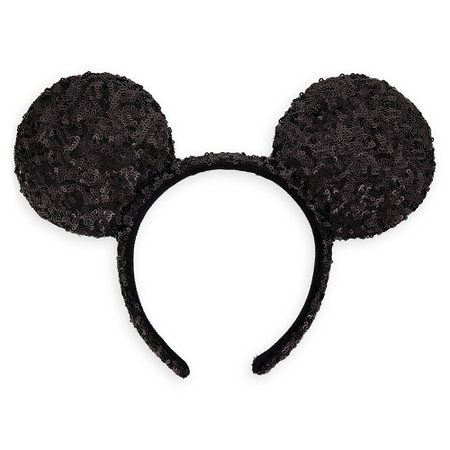 Mickey Mouse Ear Sequin Headband for Adults