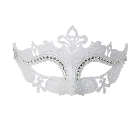 Carnival Mask White