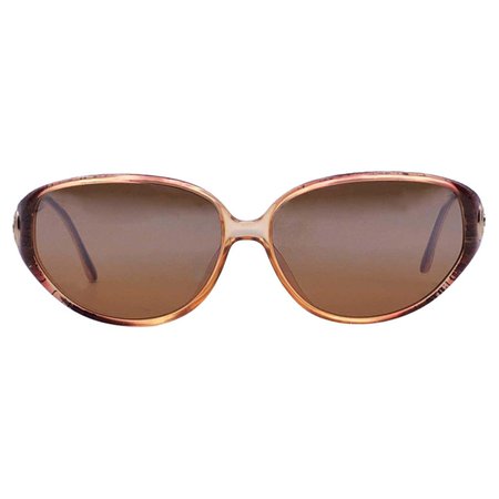 Vintage 1990s Christian Dior Orange Optyl Sunglasses