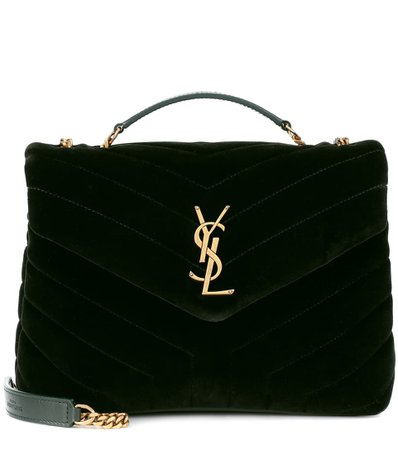 Small Loulou Monogram Velvet Shoulder Bag - Saint Laurent | mytheresa