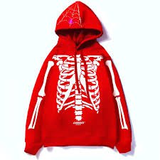 red rhinestone skeleton hoodie - Google Search