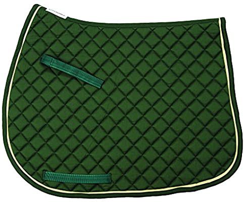 Amazon.com: TuffRider Basic All Purpose Saddle Pad w/Trim and Piping - Light Blue/Navy/White: Sports & Outdoors