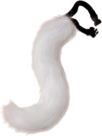 white furry wolf tail