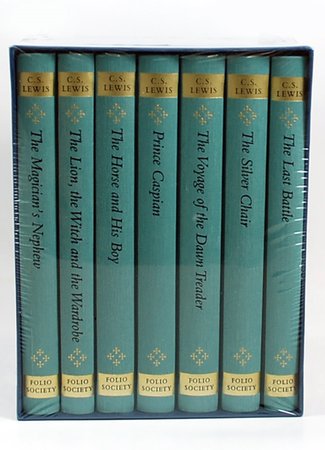 Folio Society - C.S. Lewis "The Chronicles of Narnia" Limited Edition Collector's Box Set, Complete Matching 7 Vol. Set Slipcased [Sealed]
