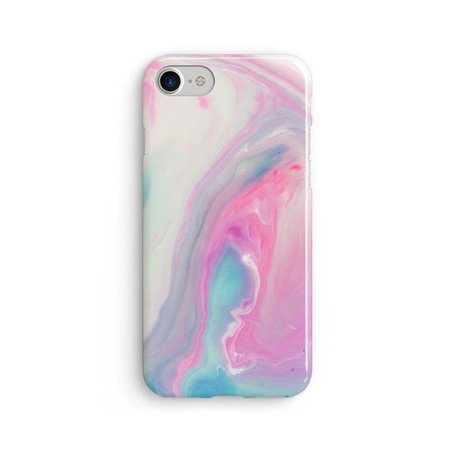 Liquide en marbre abstrait pastel X étui coque iPhone 8 | Etsy