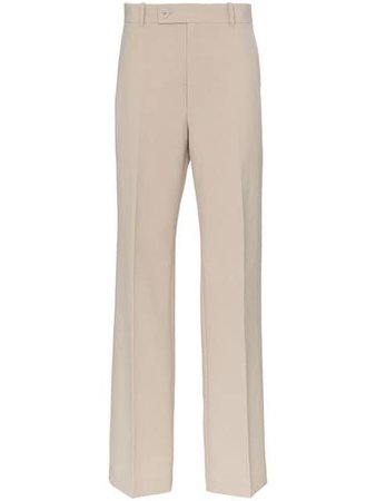 Helmut Lang high waisted wide leg cotton suit trousers $450 - Shop SS19 Online - Fast Delivery, Price