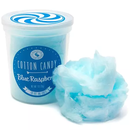 Chocolate Storybook Cotton Candy - Blue Raspberry: 1-Ounce Tub | Candy Warehouse