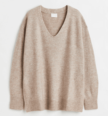 beige sweater