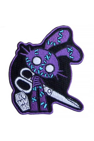 Let's Play Patch Zombie Bunny Gothic Patch by Akumu Ink