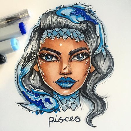 Pisces Drawings