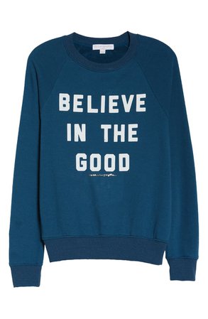 Spiritual Gangster Believe in the Good Sweatshirt blue
