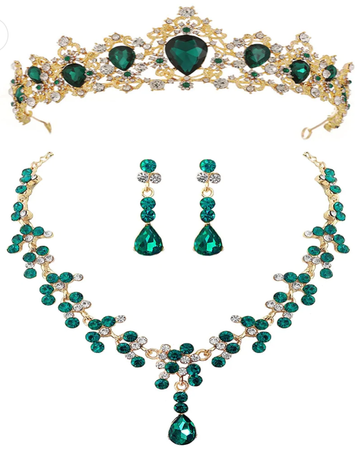 Emerald crown set