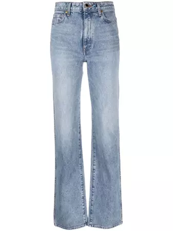 KHAITE high-rise straight-leg Jeans - Farfetch