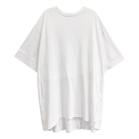 Lace-up Back Plain T-Shirt Dress