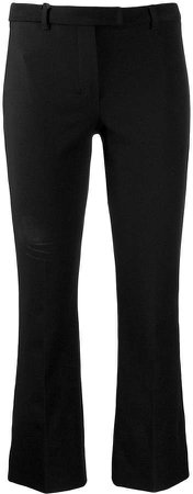 'S cropped flare trousers